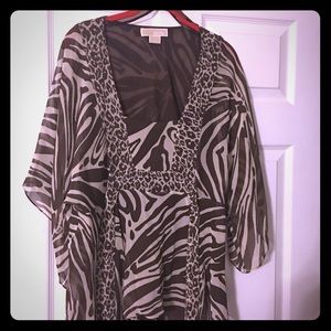 Michael Kors Animal Print Blouse